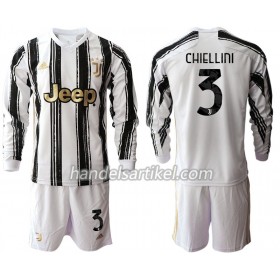 Juventus Giorgio Chiellini 3 Kinder Heim Trikotsatz 2020/21 Langarm (+ Kurze Hosen)